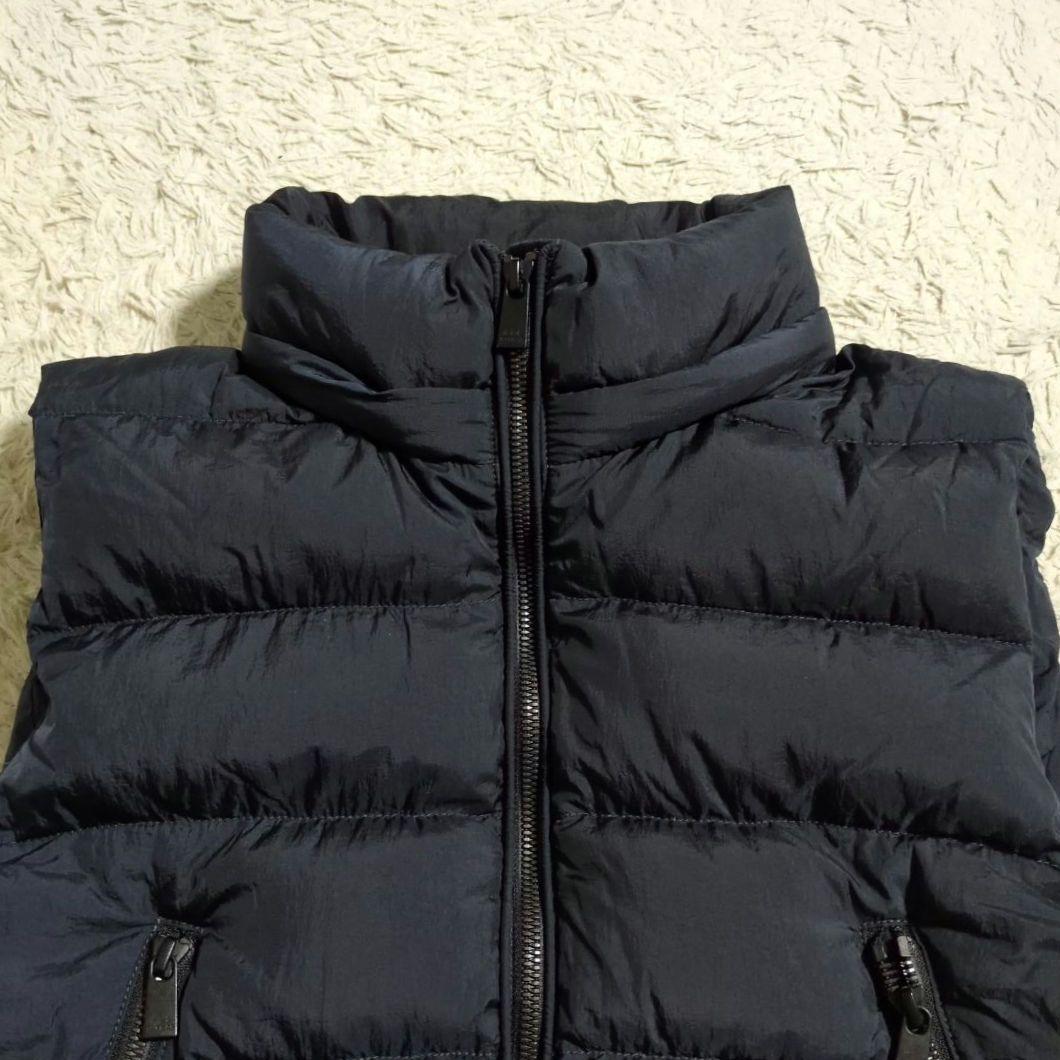美品 TATRAS CURONE ダウンベスト 2WAY 02 ネイビー