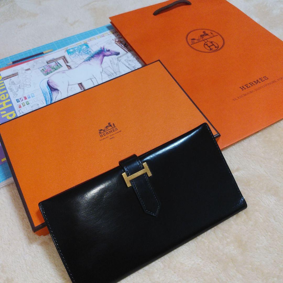 オススメの逸品&美品【エルメス HERMES ベアン 長財布 財布 レディース】