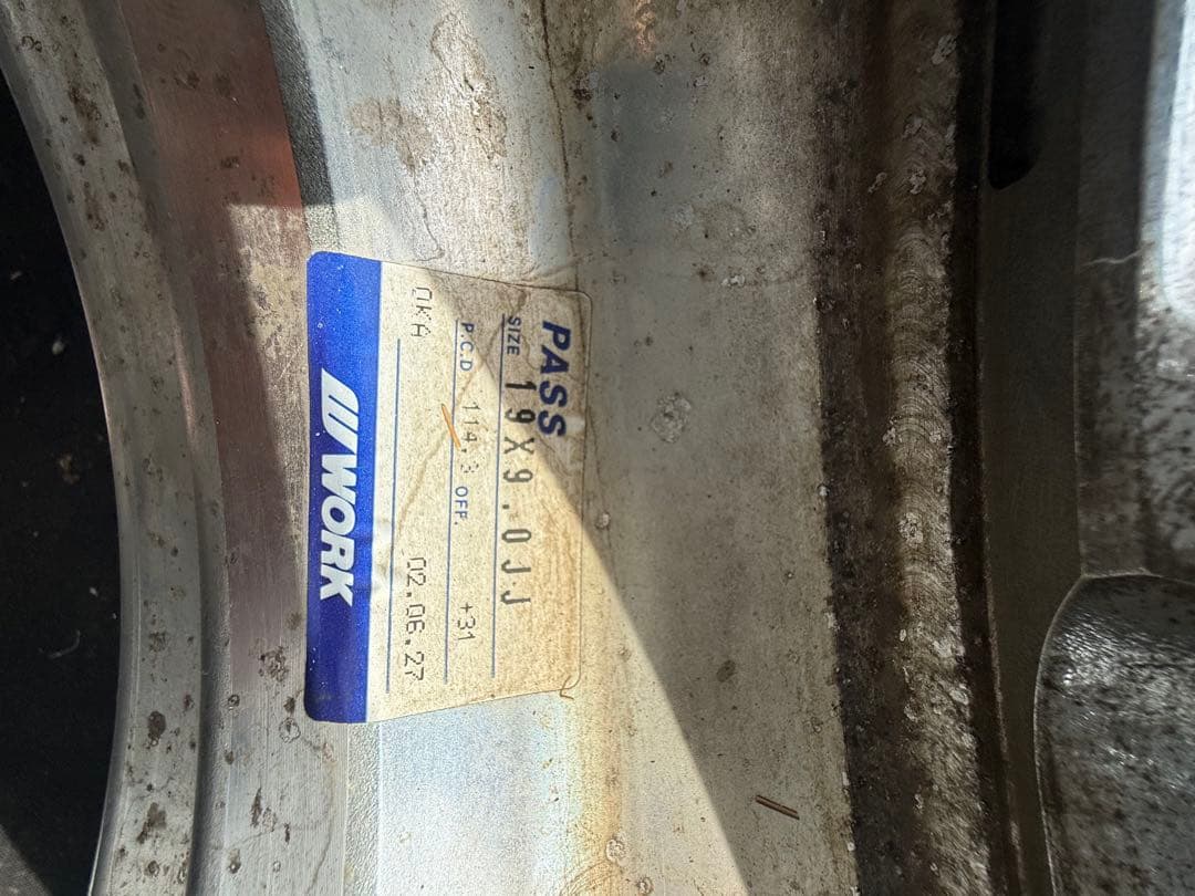 手渡し限定　19インチホイール 9.0J ※2本