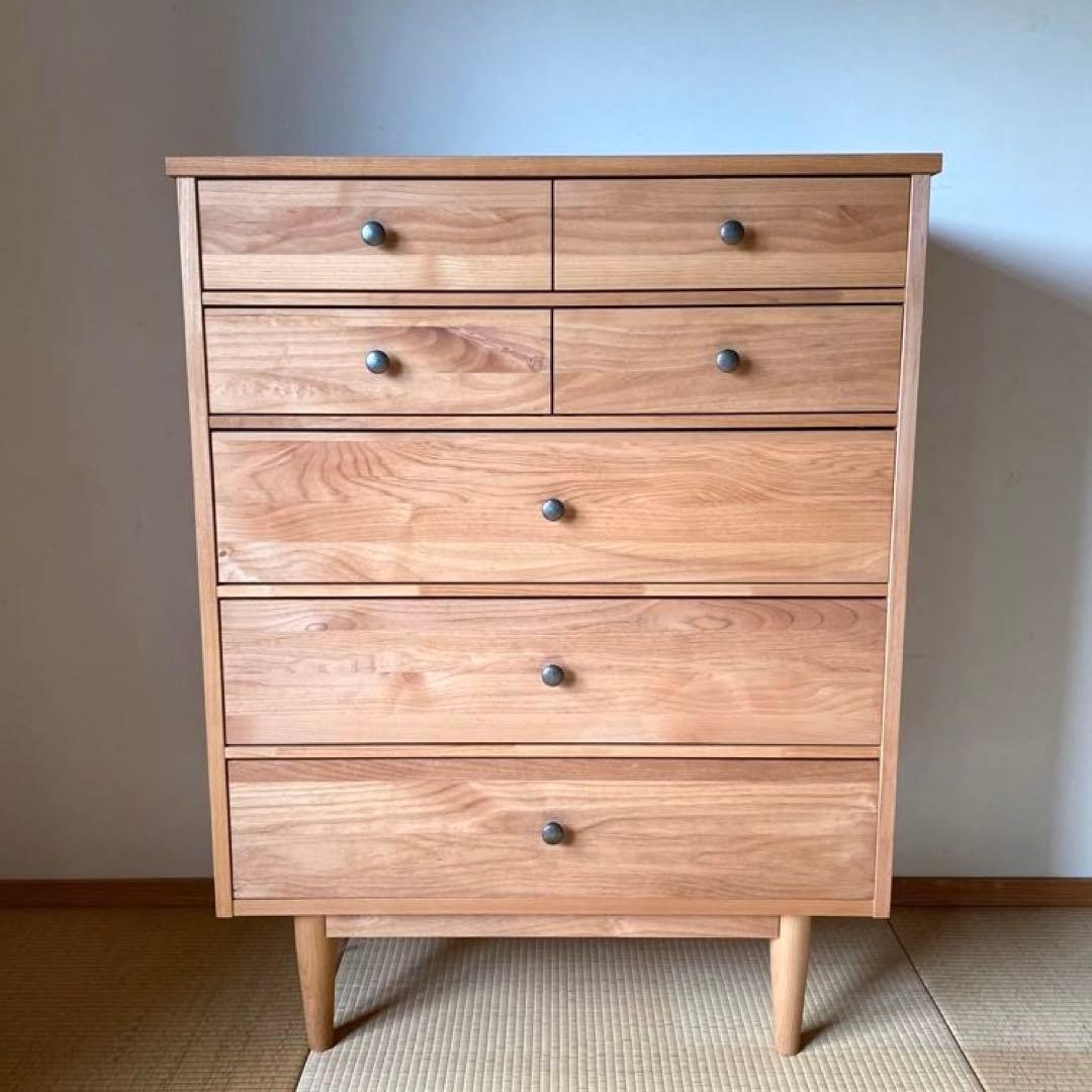 momo natural モモナチュラル チェスト 無垢材 天然木タンス