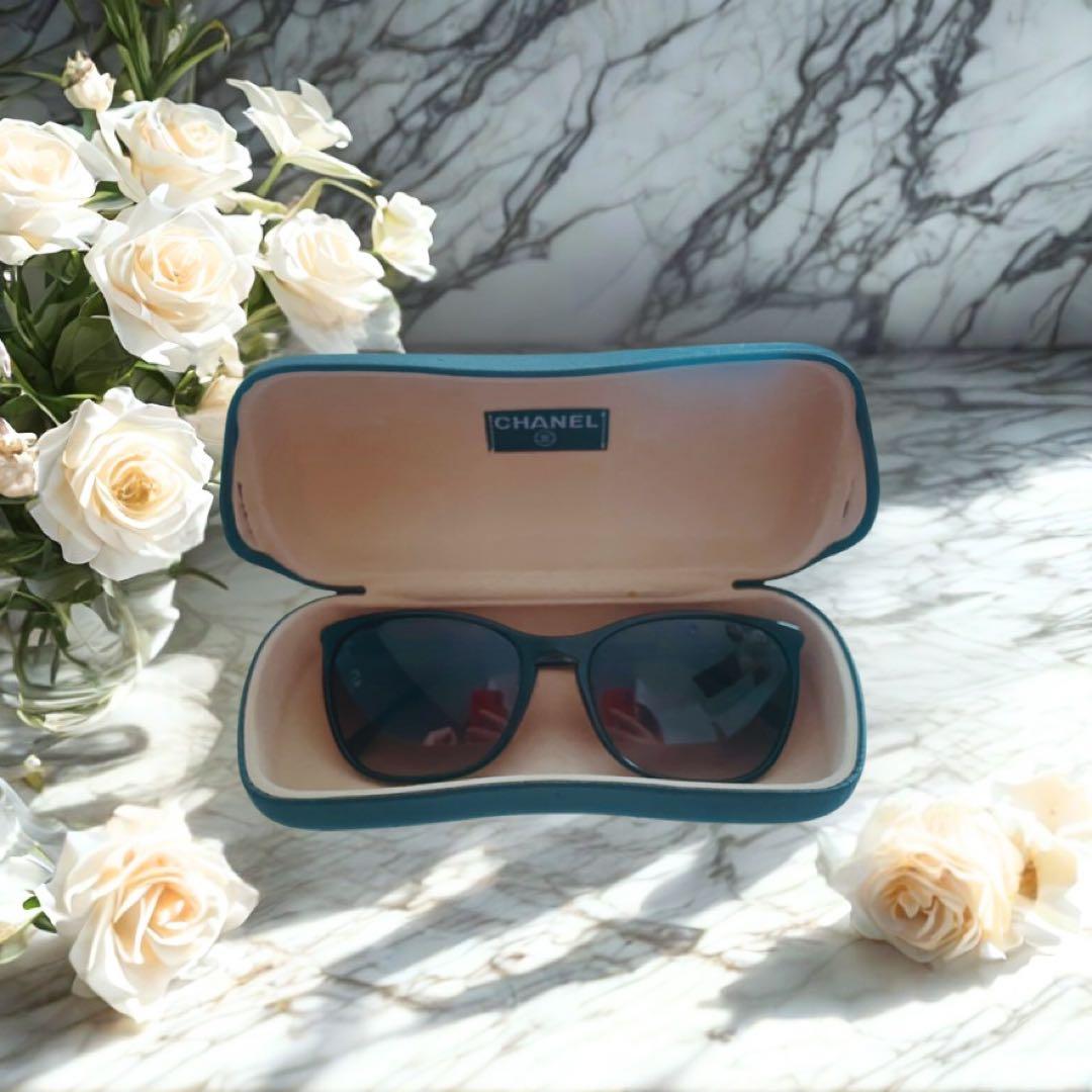 CHANEL ココマーク　キャットアイサングラス シャネルブラック