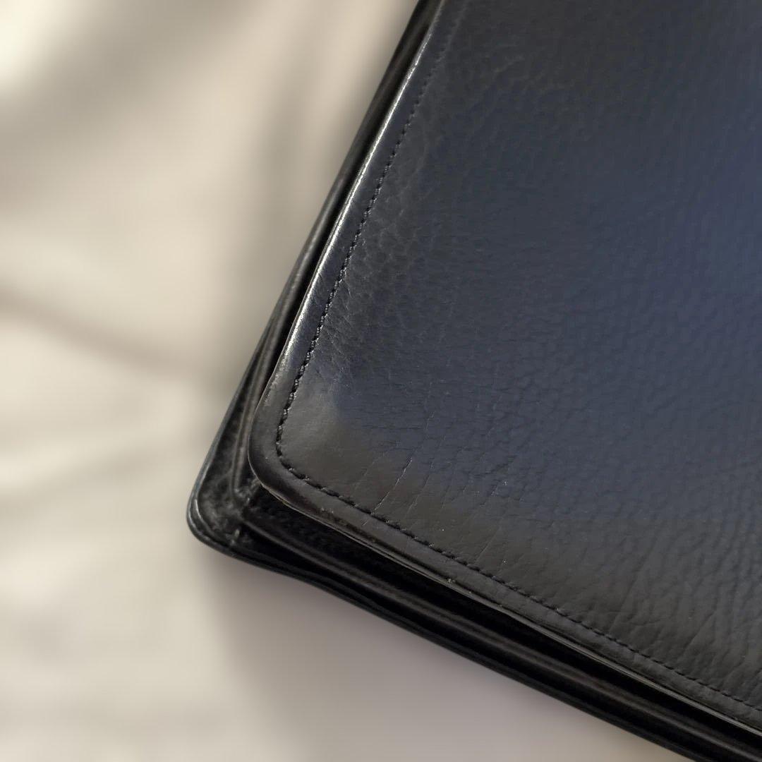 レア✨BURBERRY ダレスバッグ ブラック レザー シボ革 ビジネスバッグ