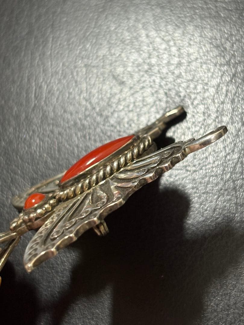 ハーマンスミス コーラル＊バタフライ2WAY ブローチ & ペンダントトップ