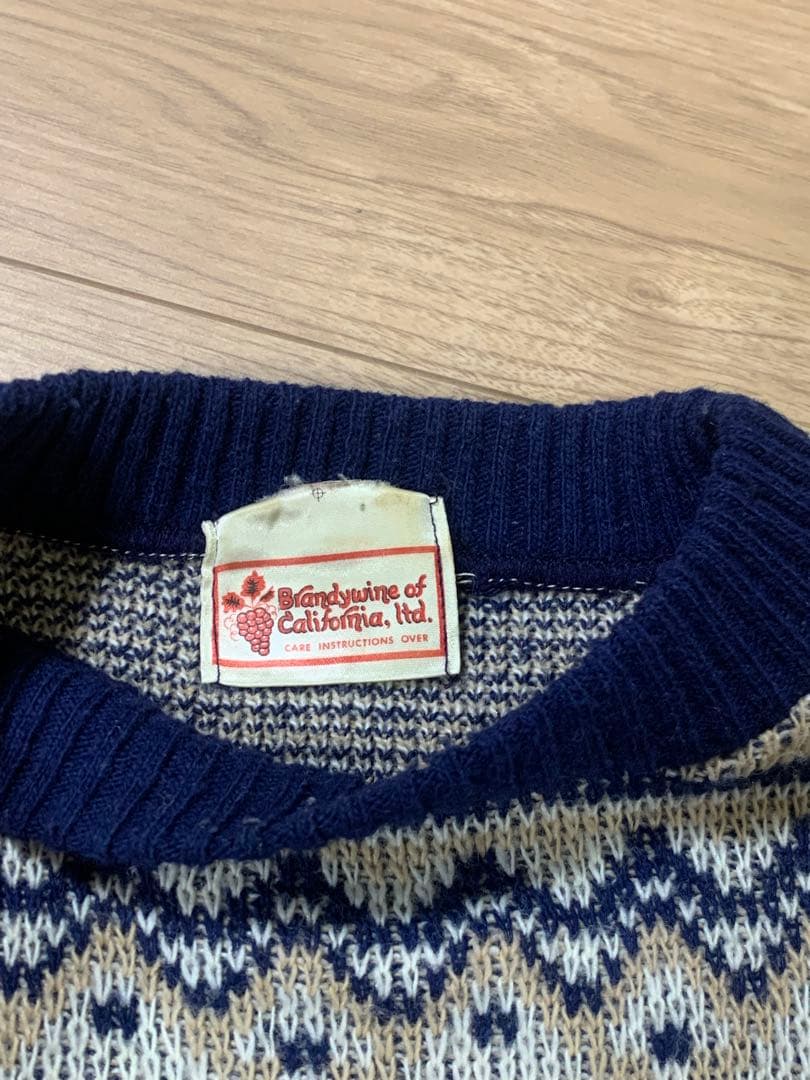 【引越し準備セール】スヌーピー 80s ヴィンテージ シャガード織込みセーター