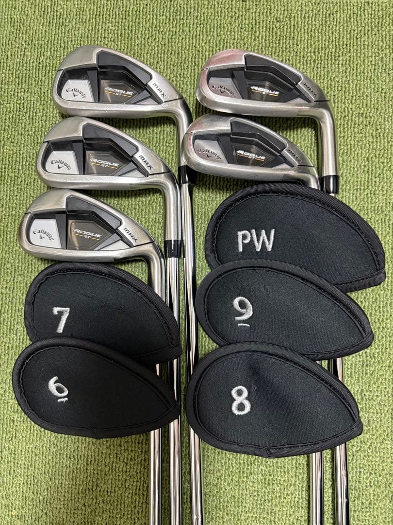 最終値下げ！ ローグst max アイアン5本セット ヘッドカバー付き