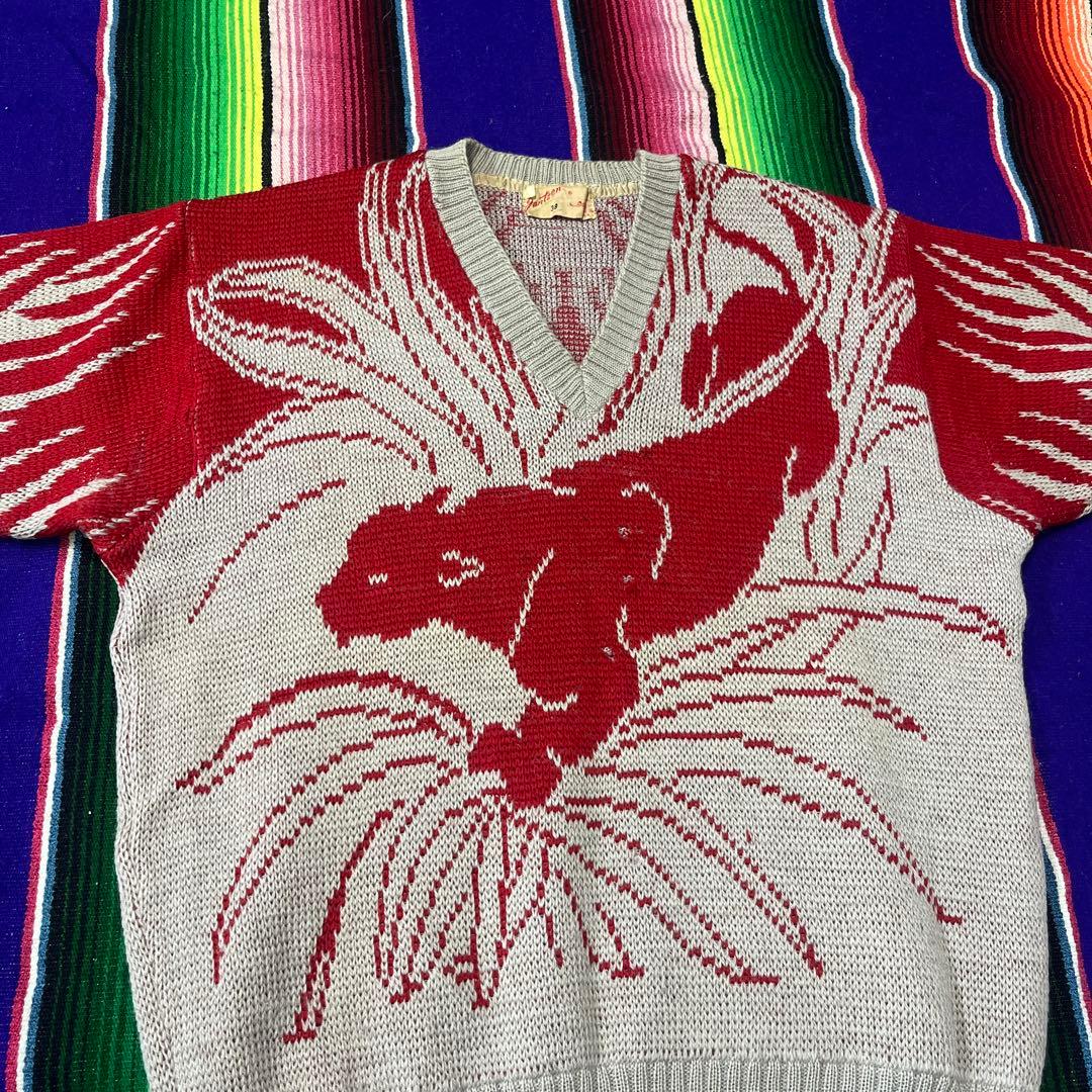 50s JANTZEN PANTHER ジャガード ロカビリー