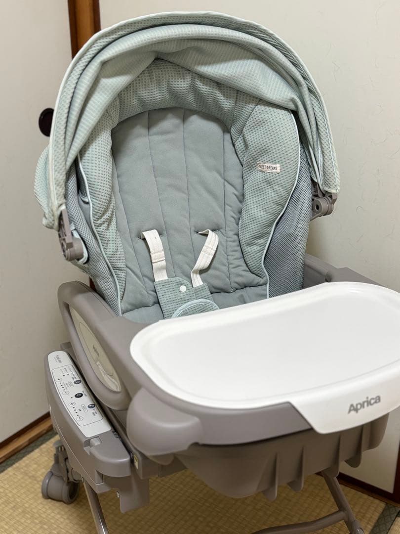 【美品】Aprica ユラリズムオートプレミアム ピスタチオ