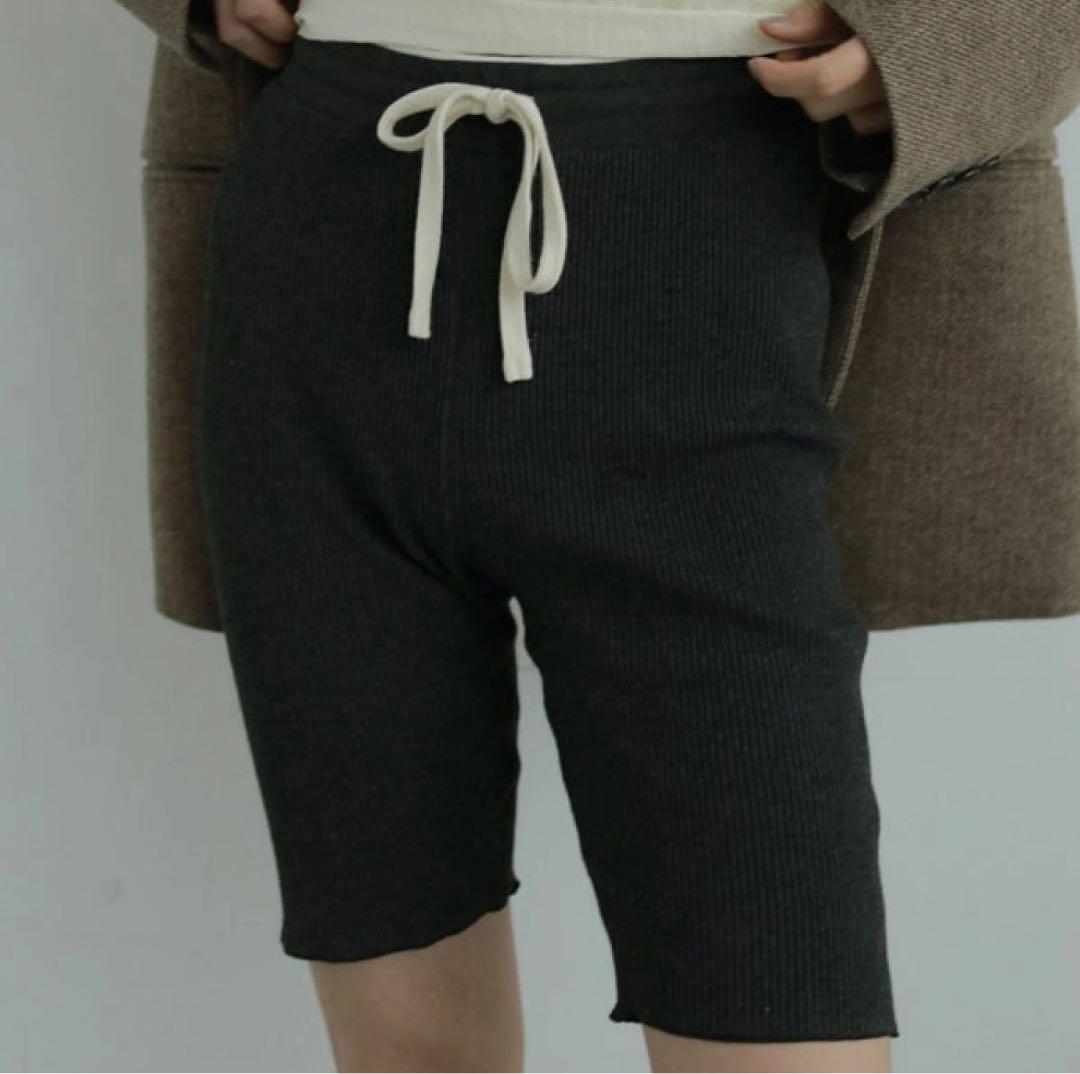 アンヌーク anuke リブバイカーパンツ