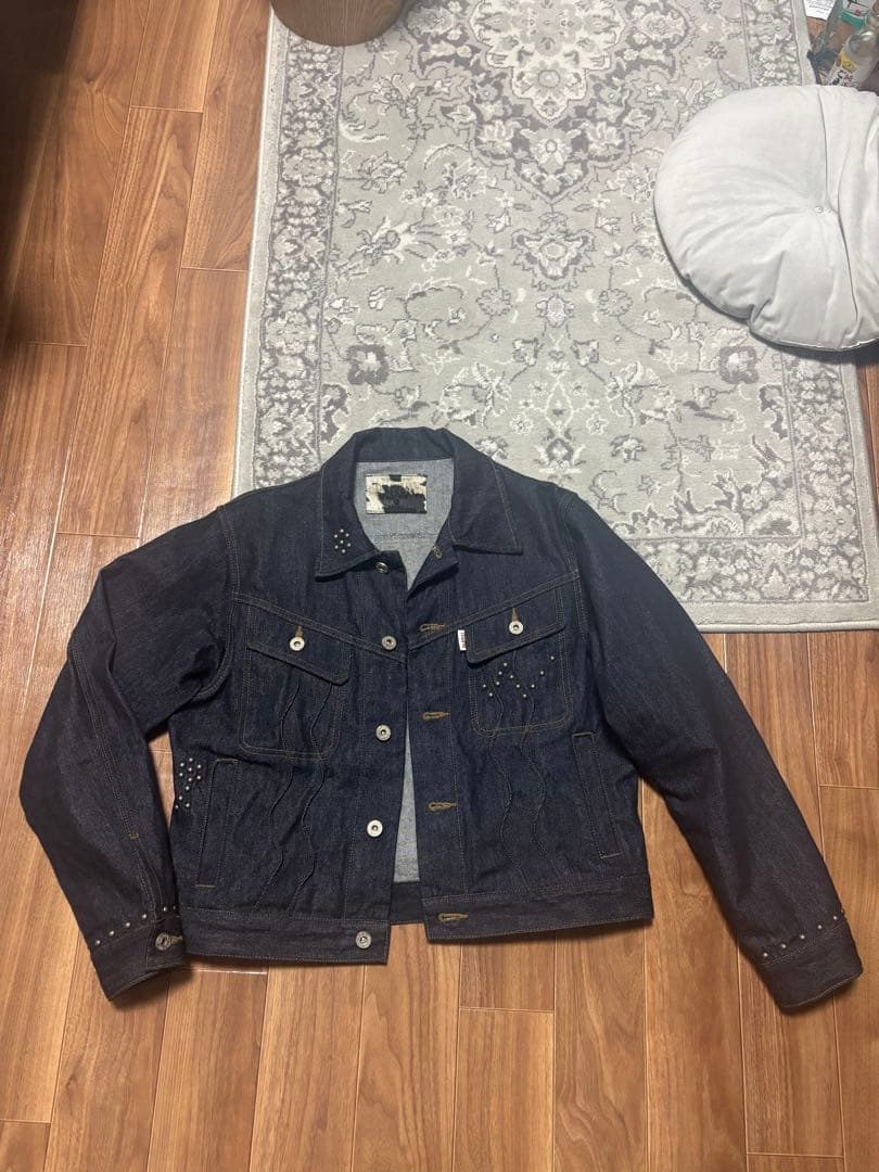 ジャケット・アウター BADWAY Classic Studs Denim Jacket