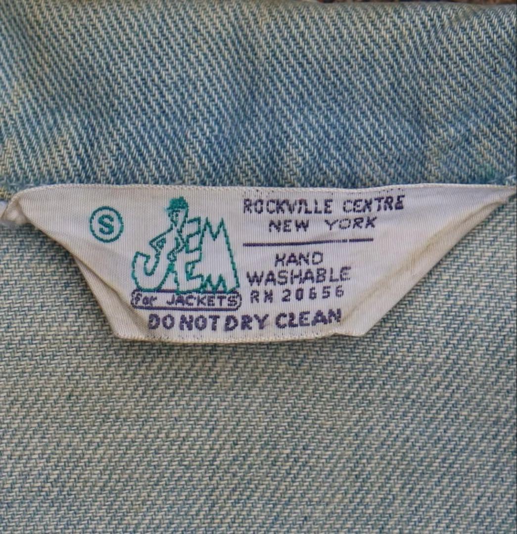 ジャケット・アウター 60's Denim Work Jacket \" Hand Print\"