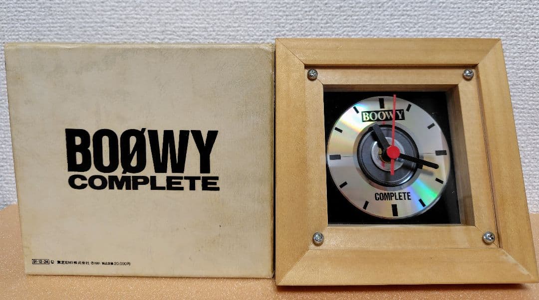 BOØWY complete　BOX　CD　置き時計