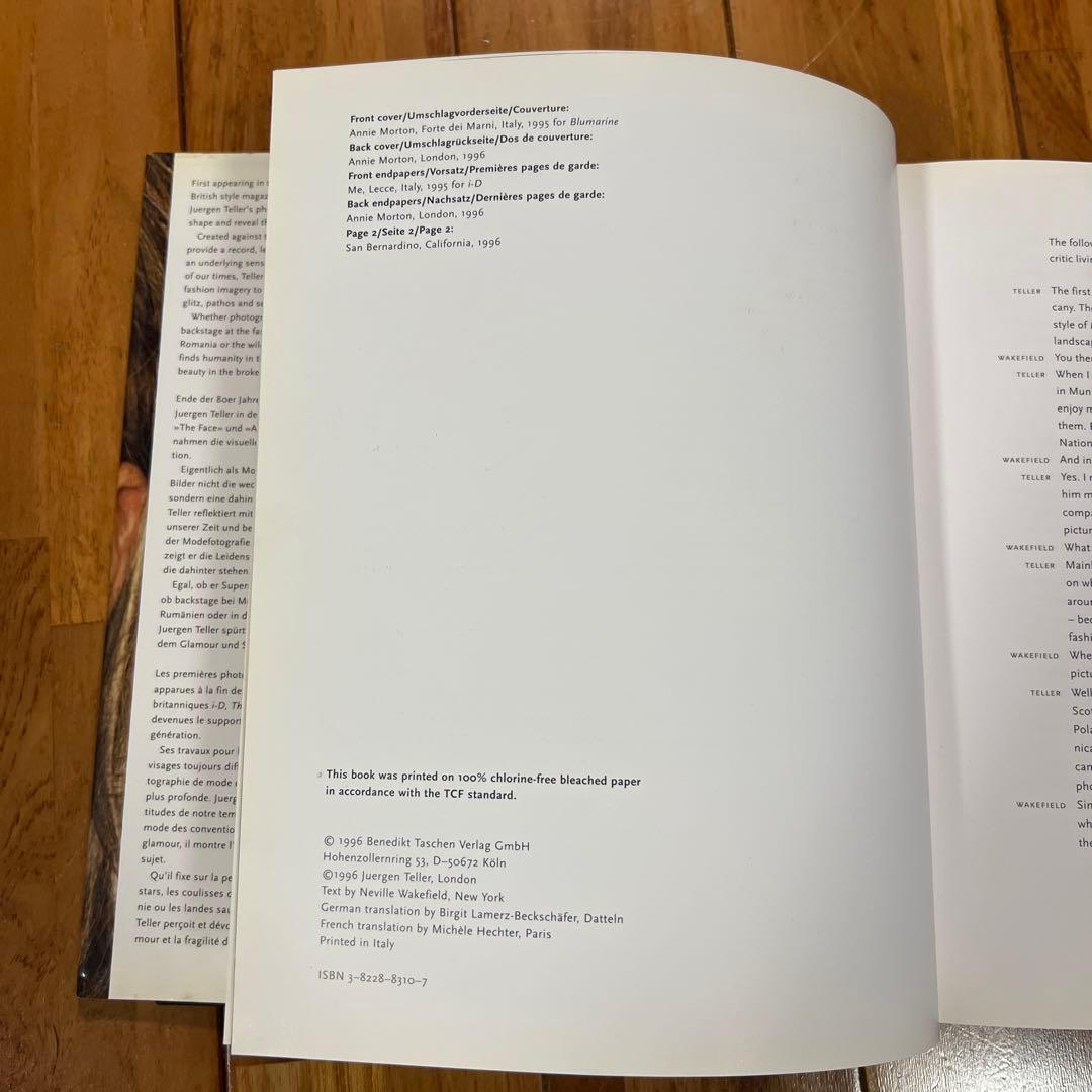 ユルゲン・テラー　Juergen Teller 写真集