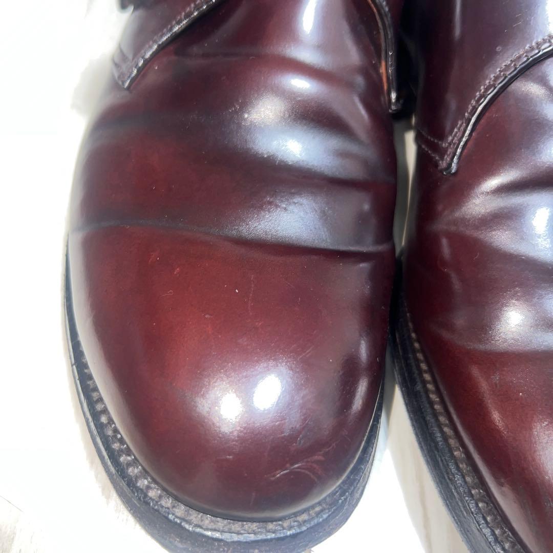 Alden バーガンディ モンクストラップシューズ9 1/2