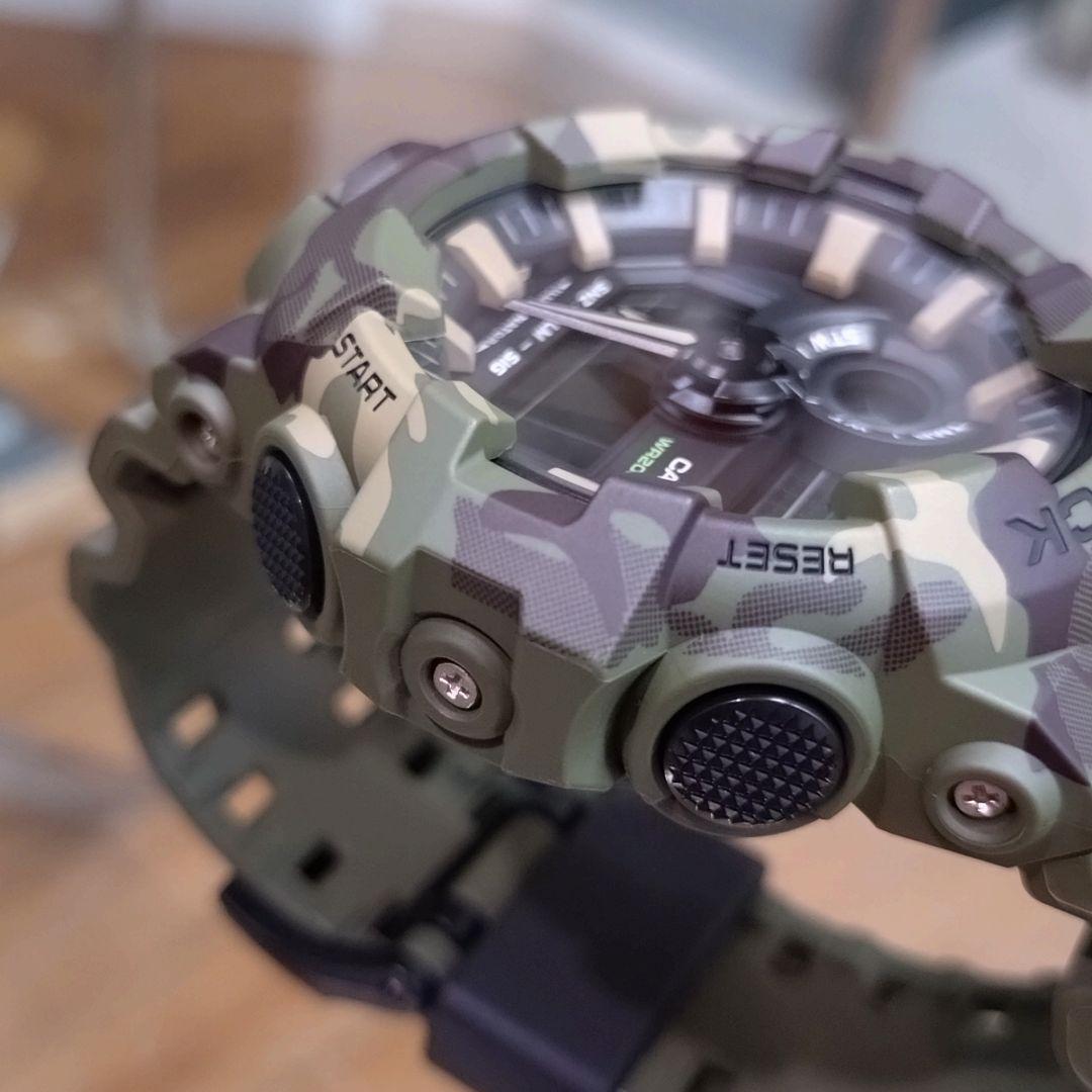 【美品】CASIO　G-SHOCK　GA-700CM グリーンカモフラージュ