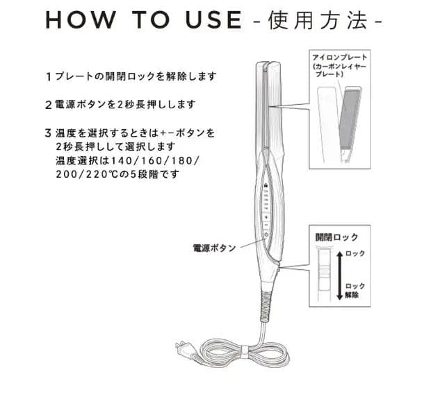 ReFa ビューテックストレート　ヘアアイロン RE-AC02A