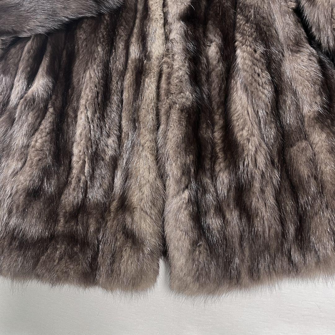 【唯一無二】ロシアンセーブル ファーコート 毛並◎ ボリューム◎ 毛艶 ◎