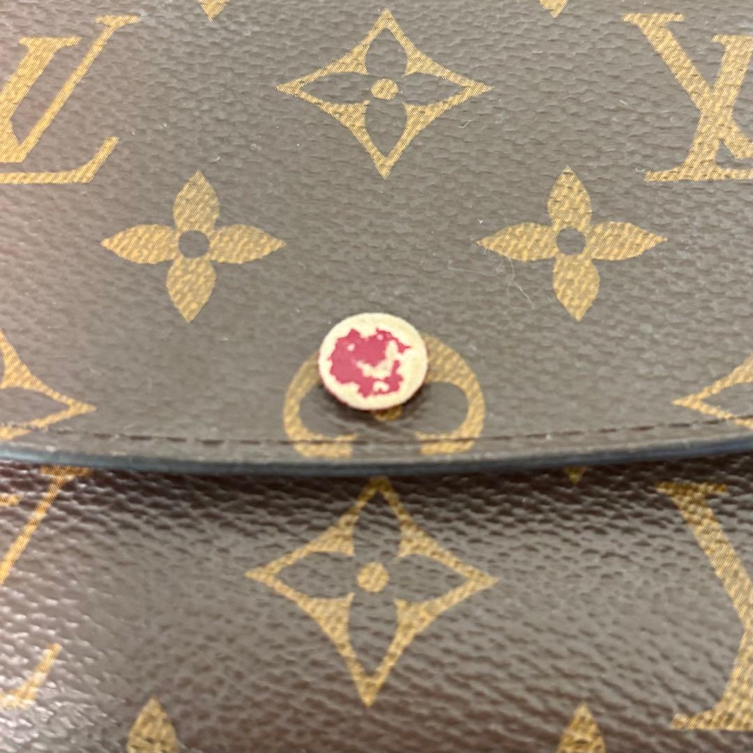 【匿名配送】ルイヴィトン　ポルトフォイユ　エミリー　モノグラム　フューシャ