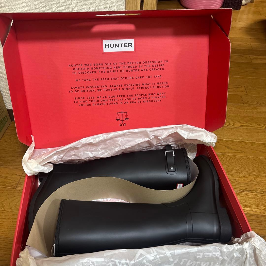 HUNTER ブラック 長靴 【新品】【箱あり】【袋あり】