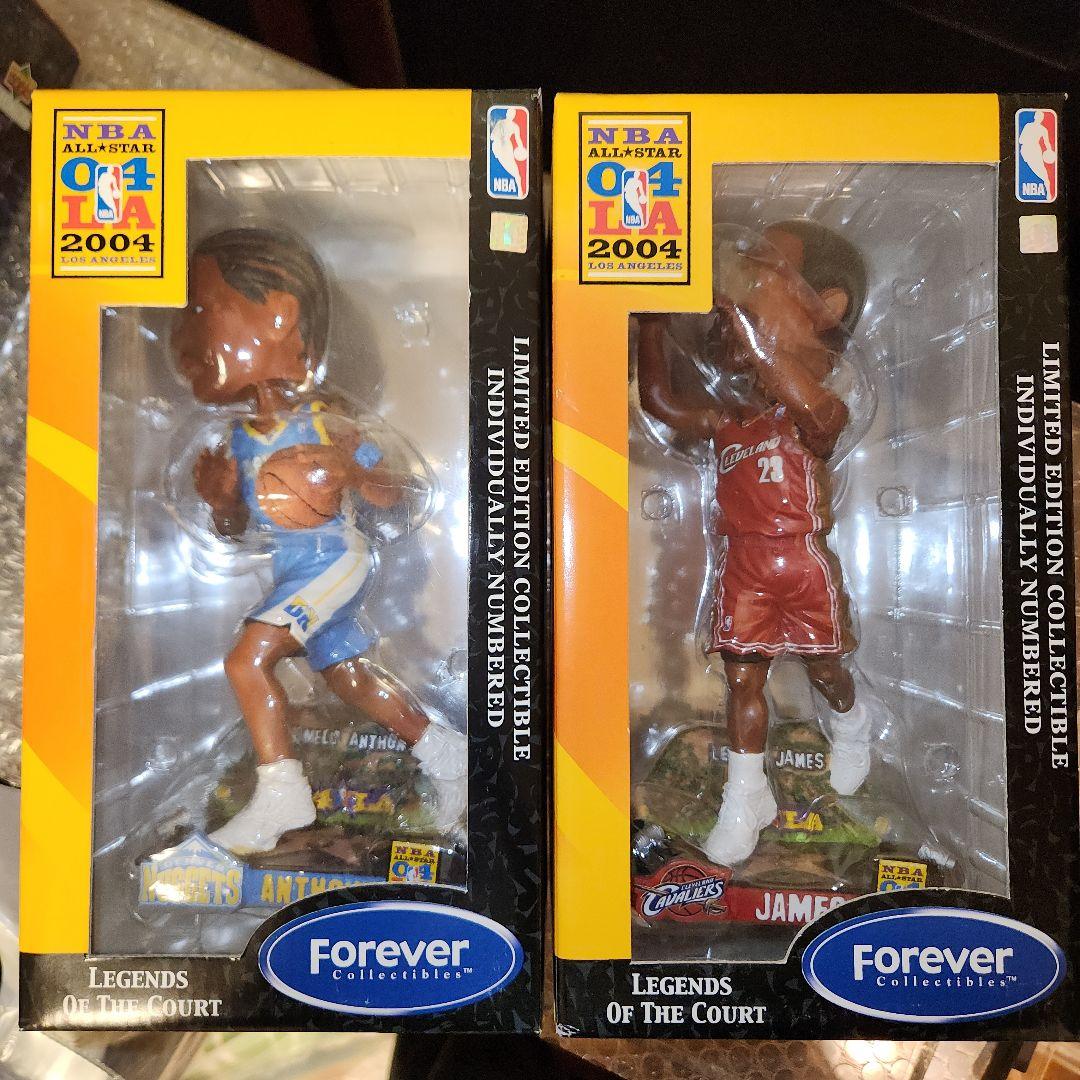 2体セット　ボブルヘッド　NBA　レブロン　カーメロ　2004　ルーキー