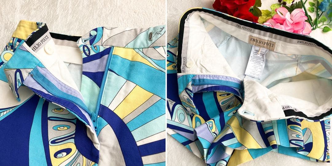 EMILIO PUCCI エミリオプッチ★ストレッチ ショートパンツ ロゴ 総柄