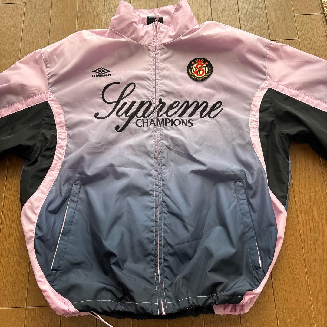 supreme×Umbro ナイロンジャケット ピンク