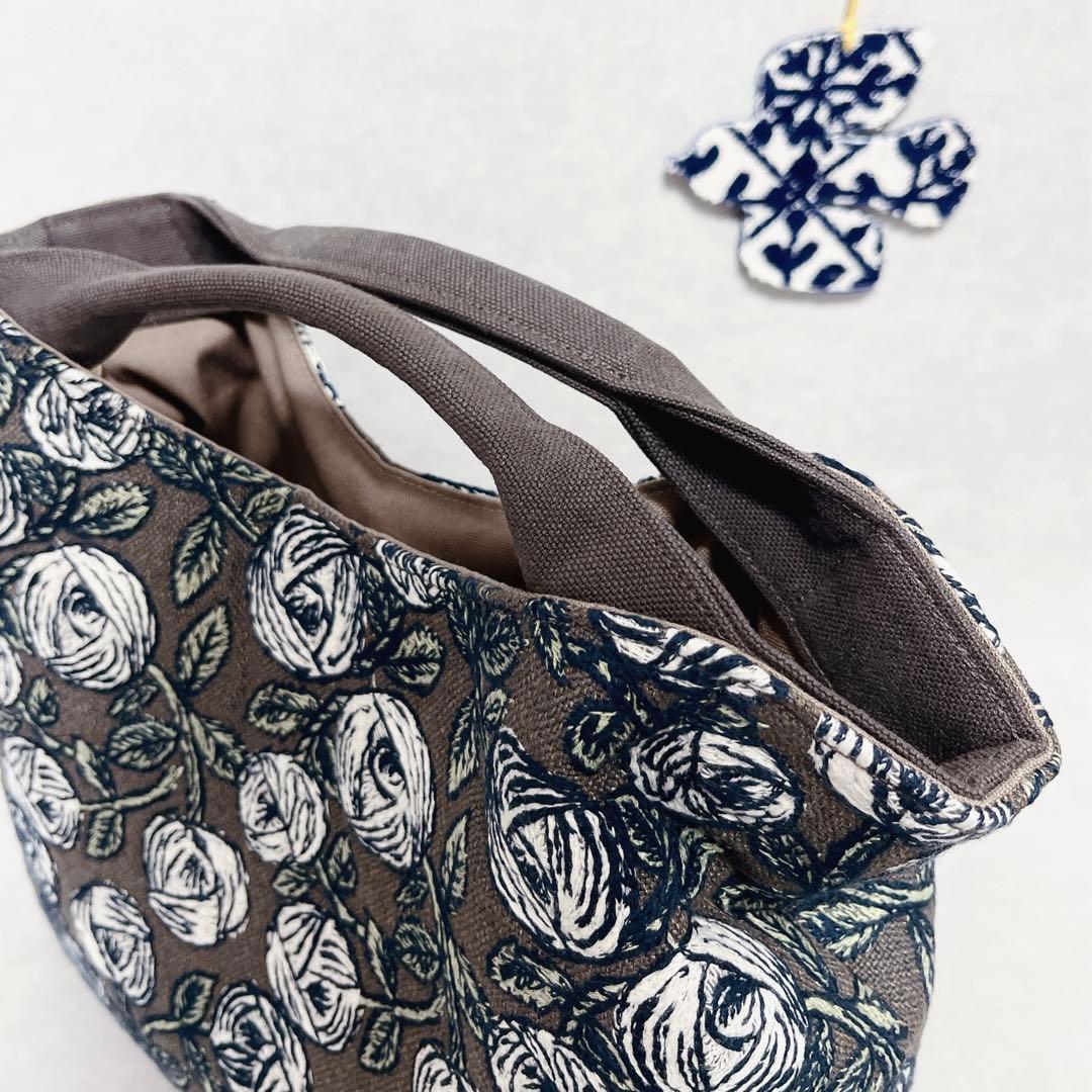 ハンドメイド　ミナペルホネン　くしゅっとトートバッグ⑅︎◡̈︎* トールサイズ