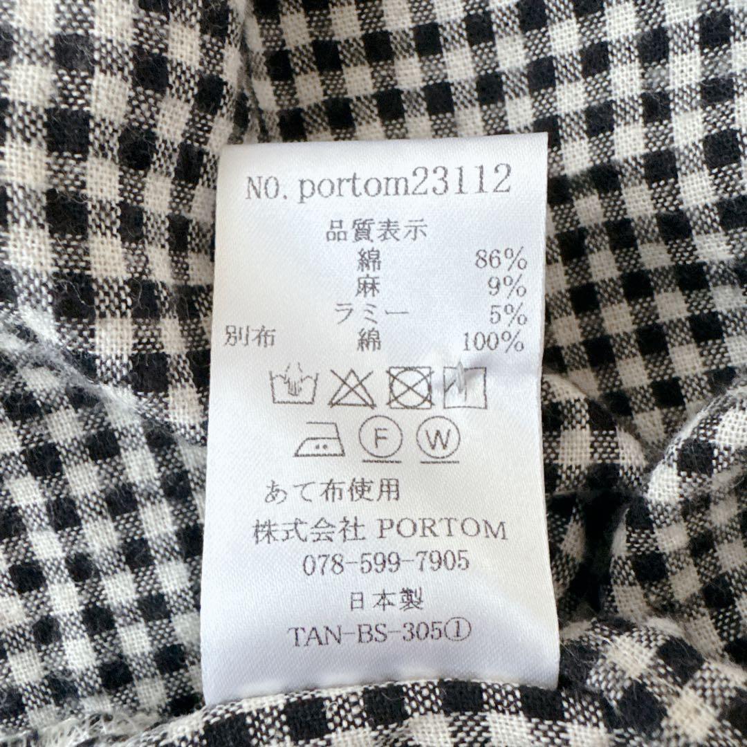 完売品✨美品✨オオカミとフクロウ ギンガムチェック ブラウス 長袖 丸襟