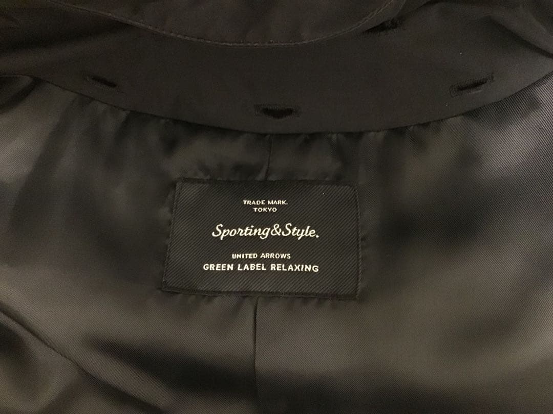 green label relaxing モッズコート　ネイビーS