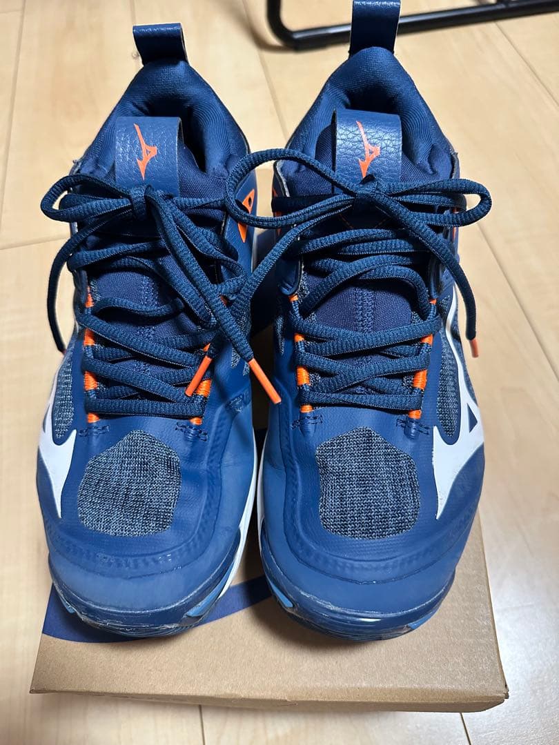 試し履きのみ✨ミズノ　バレーボールシューズ　ウェーブモーメンタム2 24.0cm