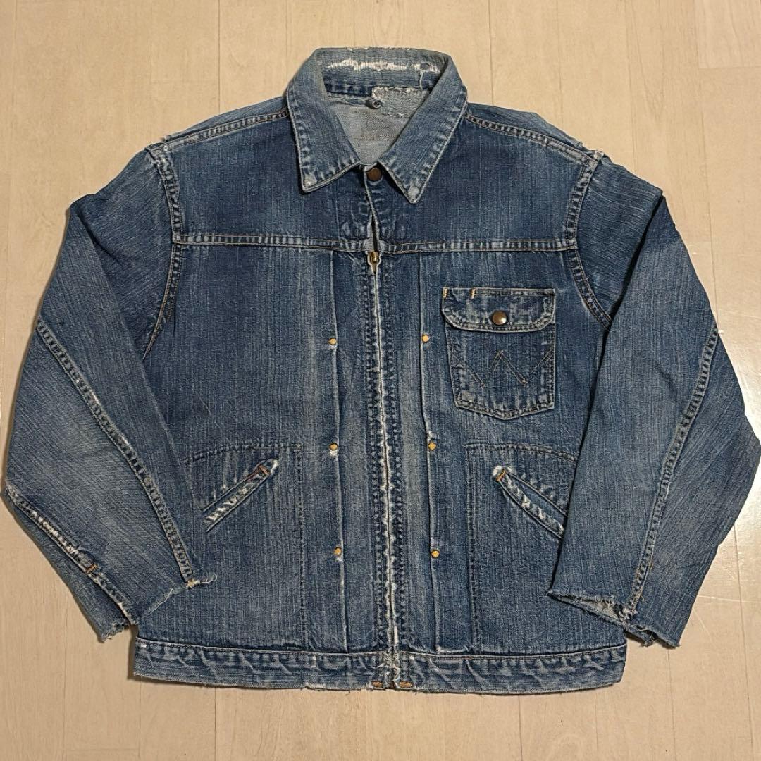 big size! 60s 11mjz wrangler 44相当　襤褸の美学