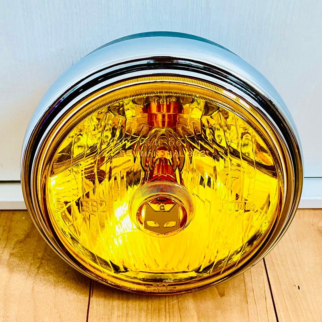 当時物 マーシャル 882 デベソ ヘッドライト MARCHAL デメキン改