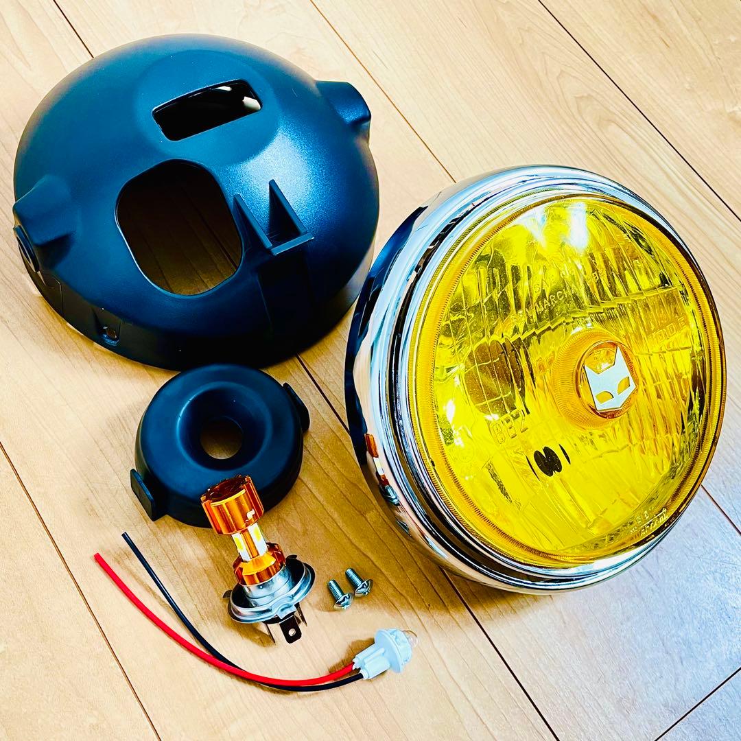 当時物 マーシャル 882 デベソ ヘッドライト MARCHAL デメキン改