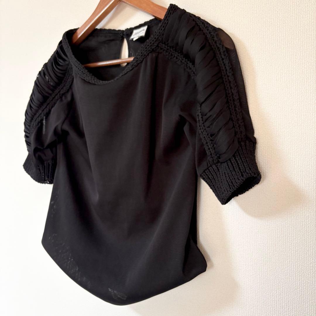 ジャンポール・ゴルチエ パワーネット トップス 黒 40 セットプルミエ別注