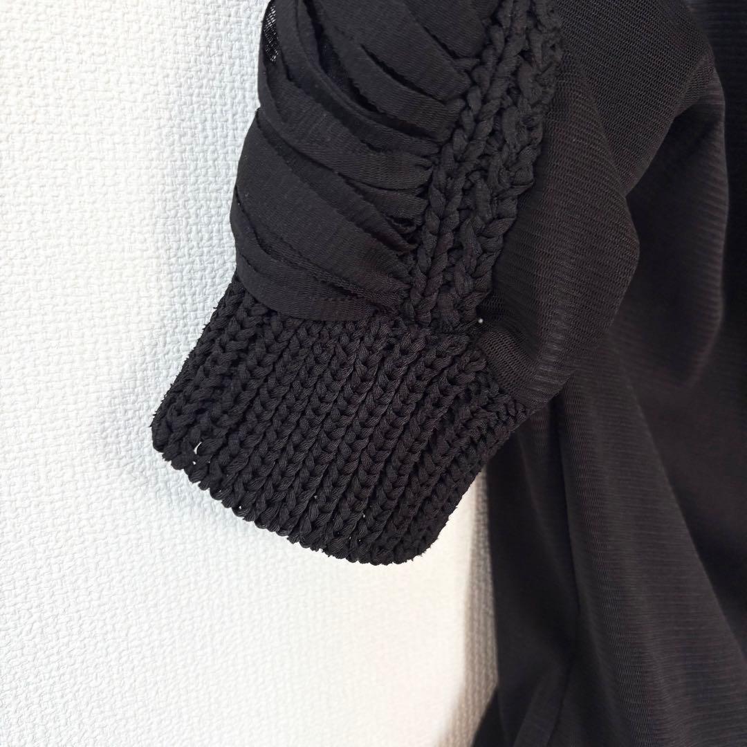 ジャンポール・ゴルチエ パワーネット トップス 黒 40 セットプルミエ別注