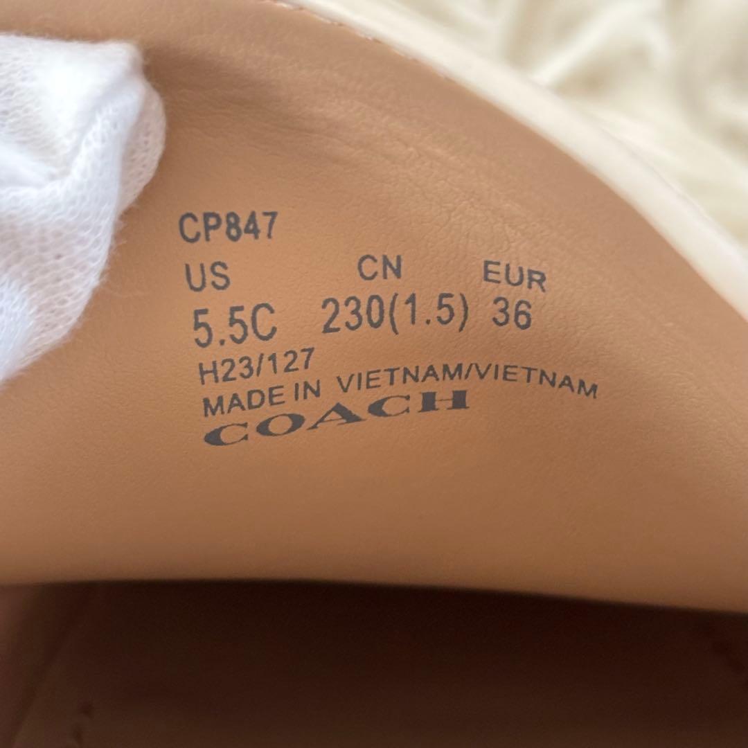 ✨未使用　COACH コーチ ルーシー　ローファー　厚底　レザー　23