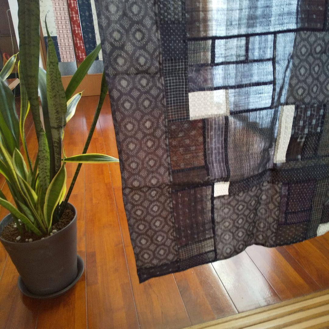 能登•近江•越後上布のポシャギ風タペストリー