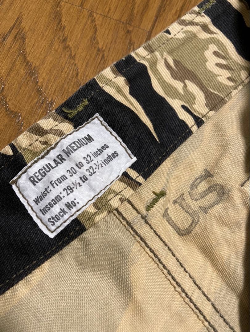 THE REAL McCOY'S タイガーカモ カーゴショーツ M 30-32