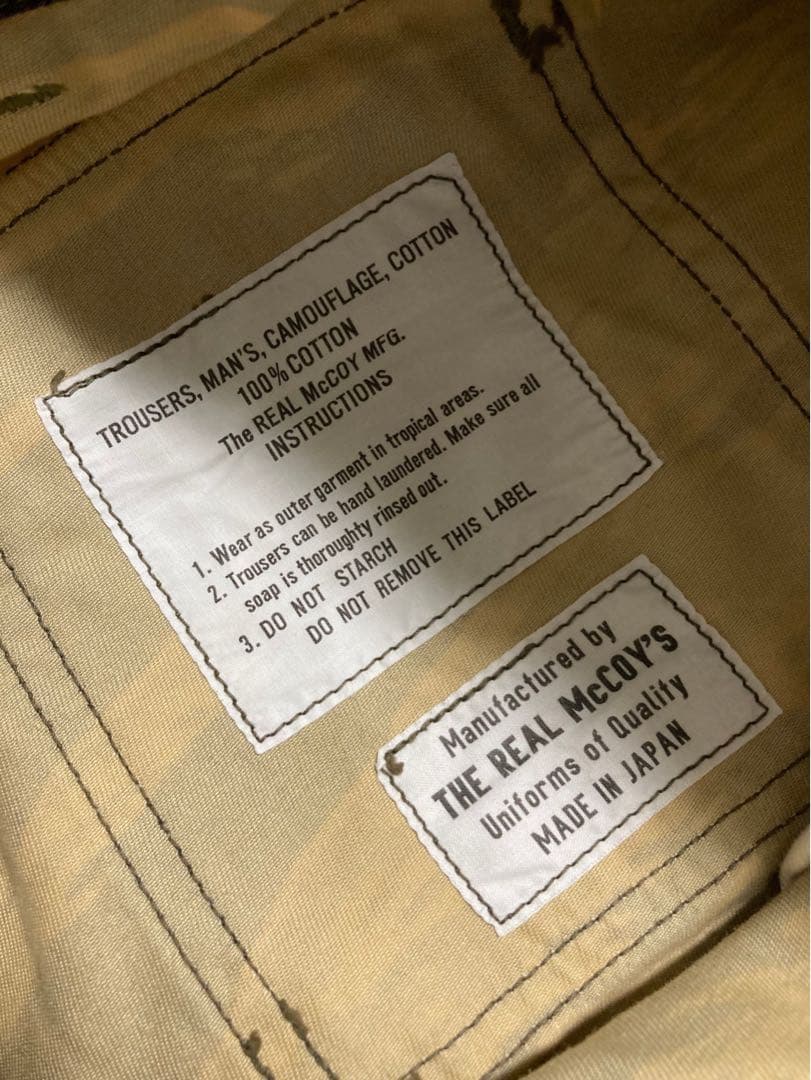 THE REAL McCOY'S タイガーカモ カーゴショーツ M 30-32