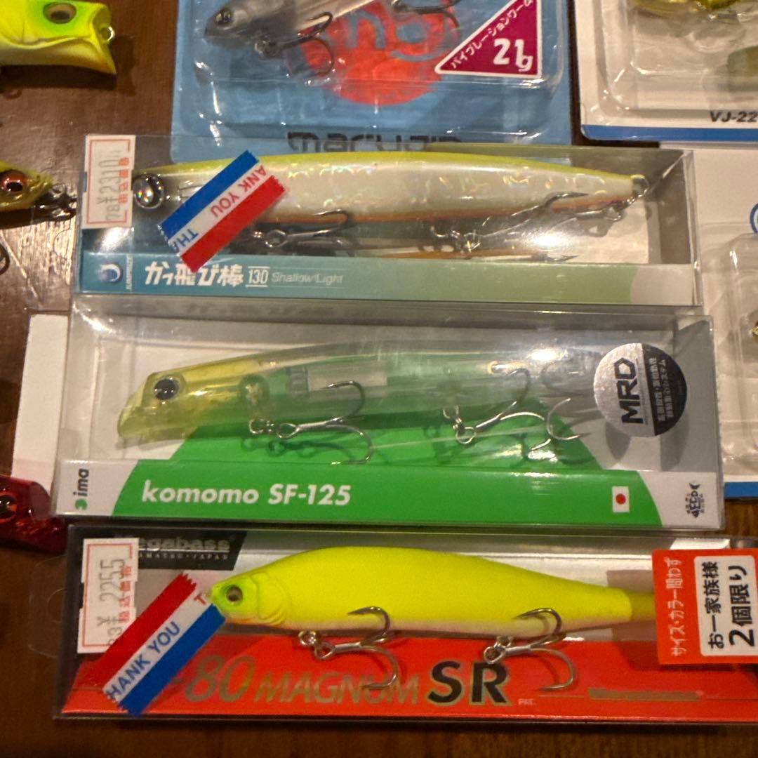 カゲロウ124ウェイキーブー112ガボッツなどルアー19点！引退品！早いもの勝ち
