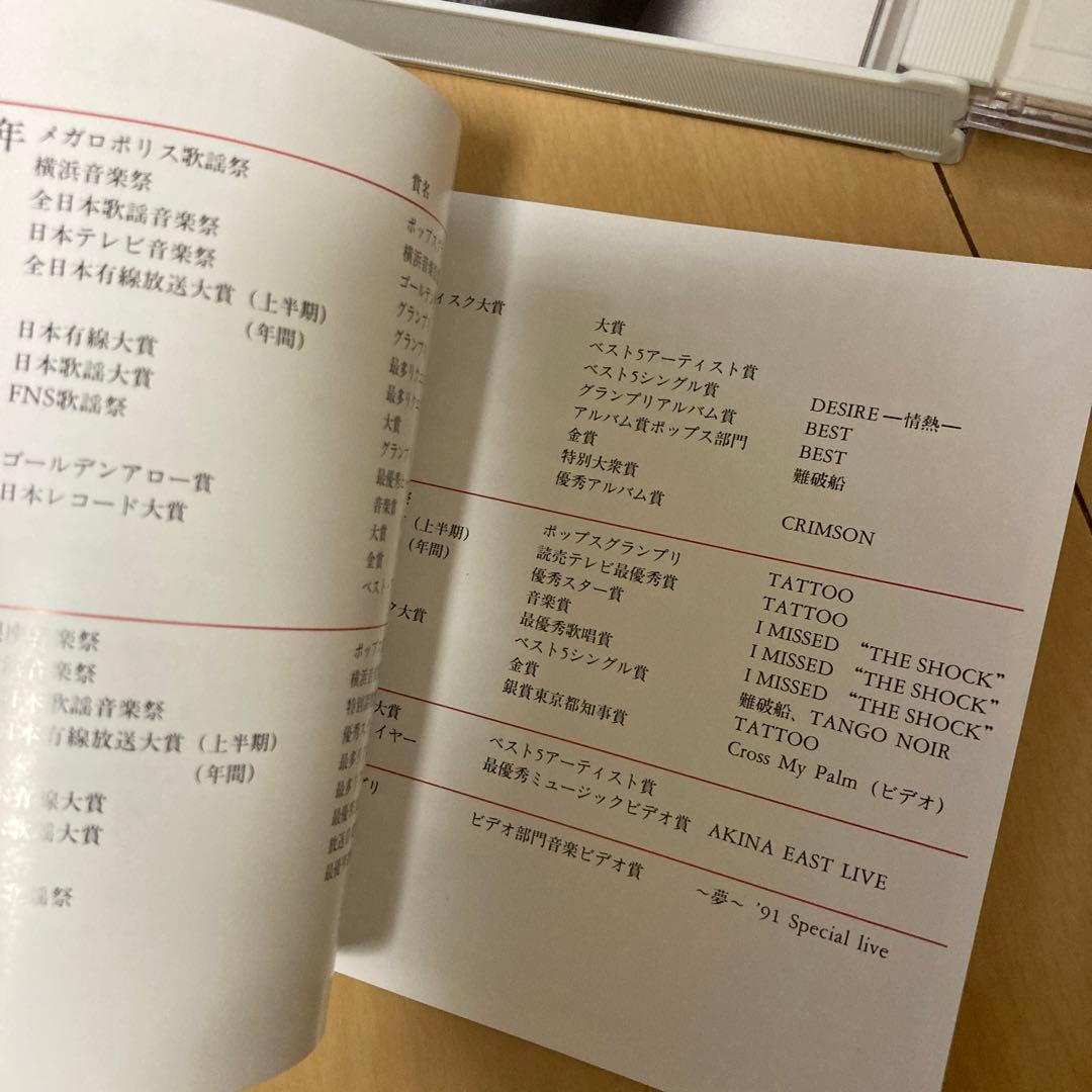 【即購入ok!!】中森明菜『AKINA』4枚組ベスト 初回限定豪華BOX仕様