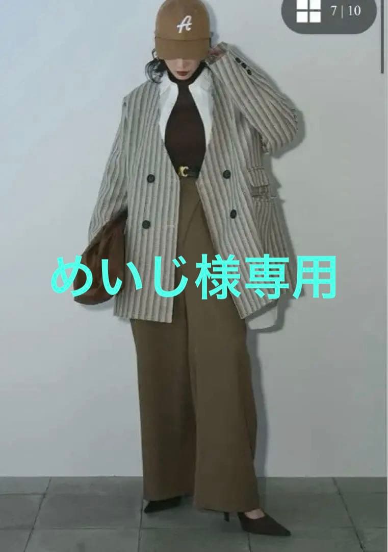 ANDREA&Co ストライプ ジャケット ビッグシャツ2点セット