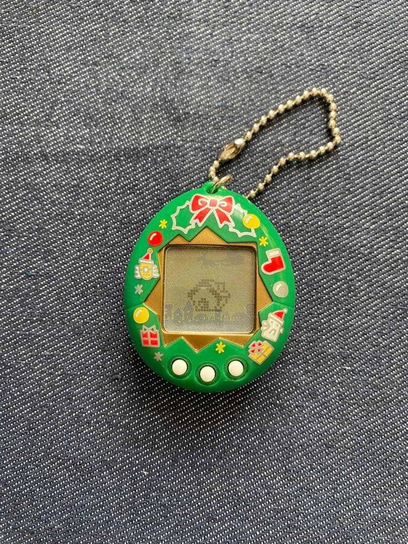 【動作確認済】サンタクロっちのたまごっち 　グリーン　緑　SH7