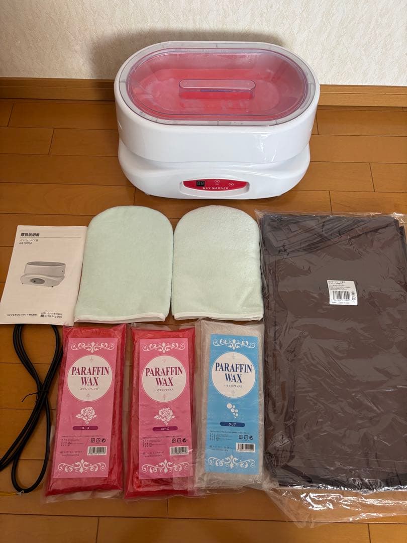 パラフィンパックセット　パラフィンウォーマー　ローズ　セブンショップ