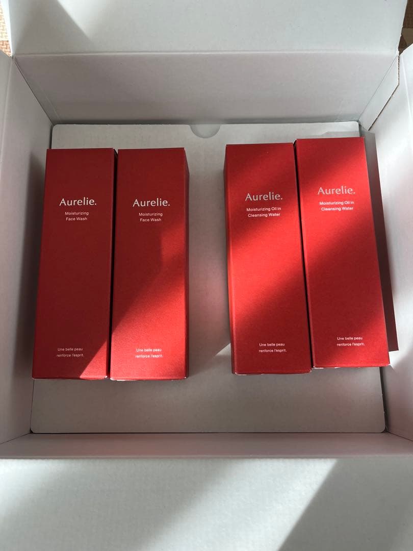 Aurelie メイク落とし2本&洗顔料2本セット