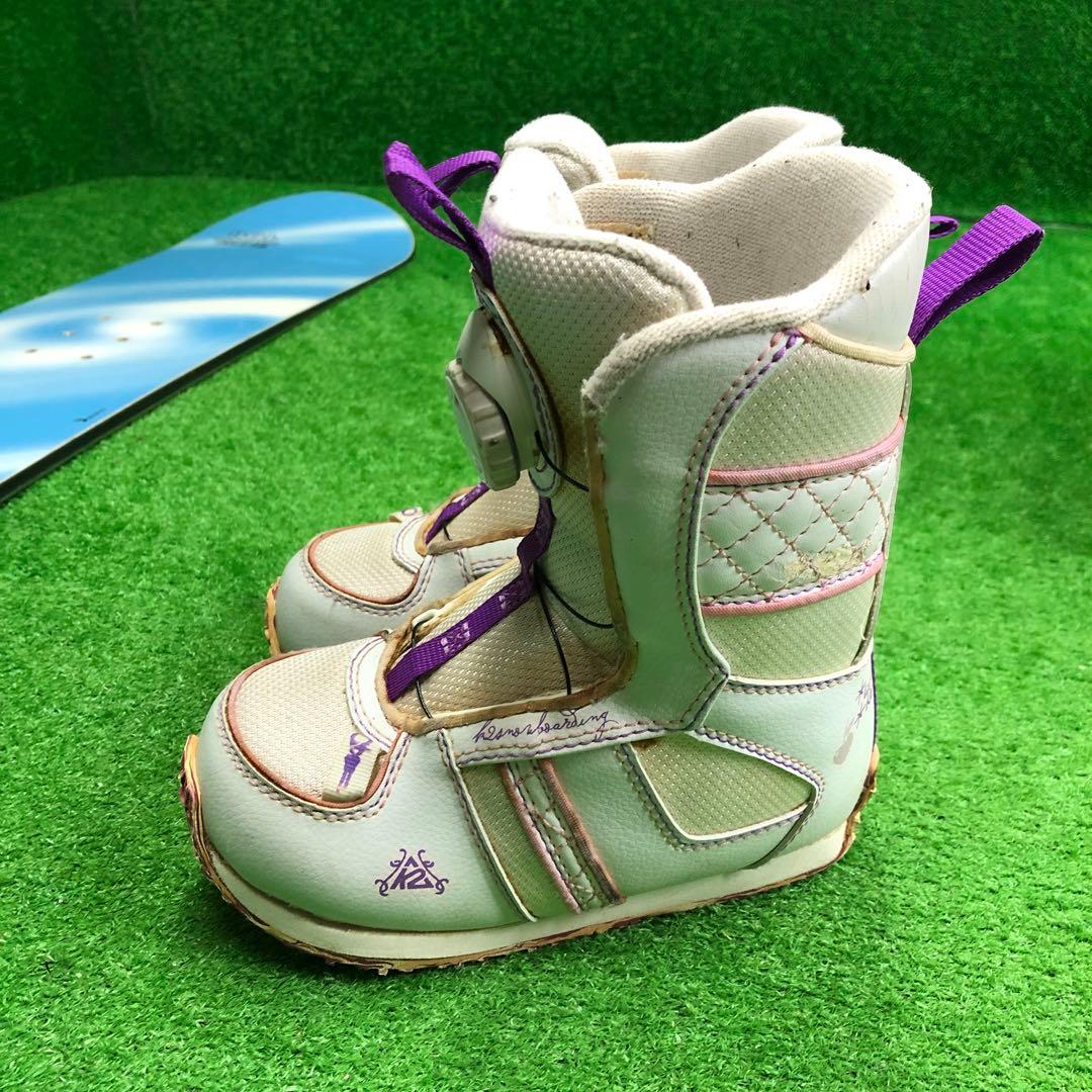 宝-623 子供用スノーボードセット108cm ビンディング新品 メンテナンス済