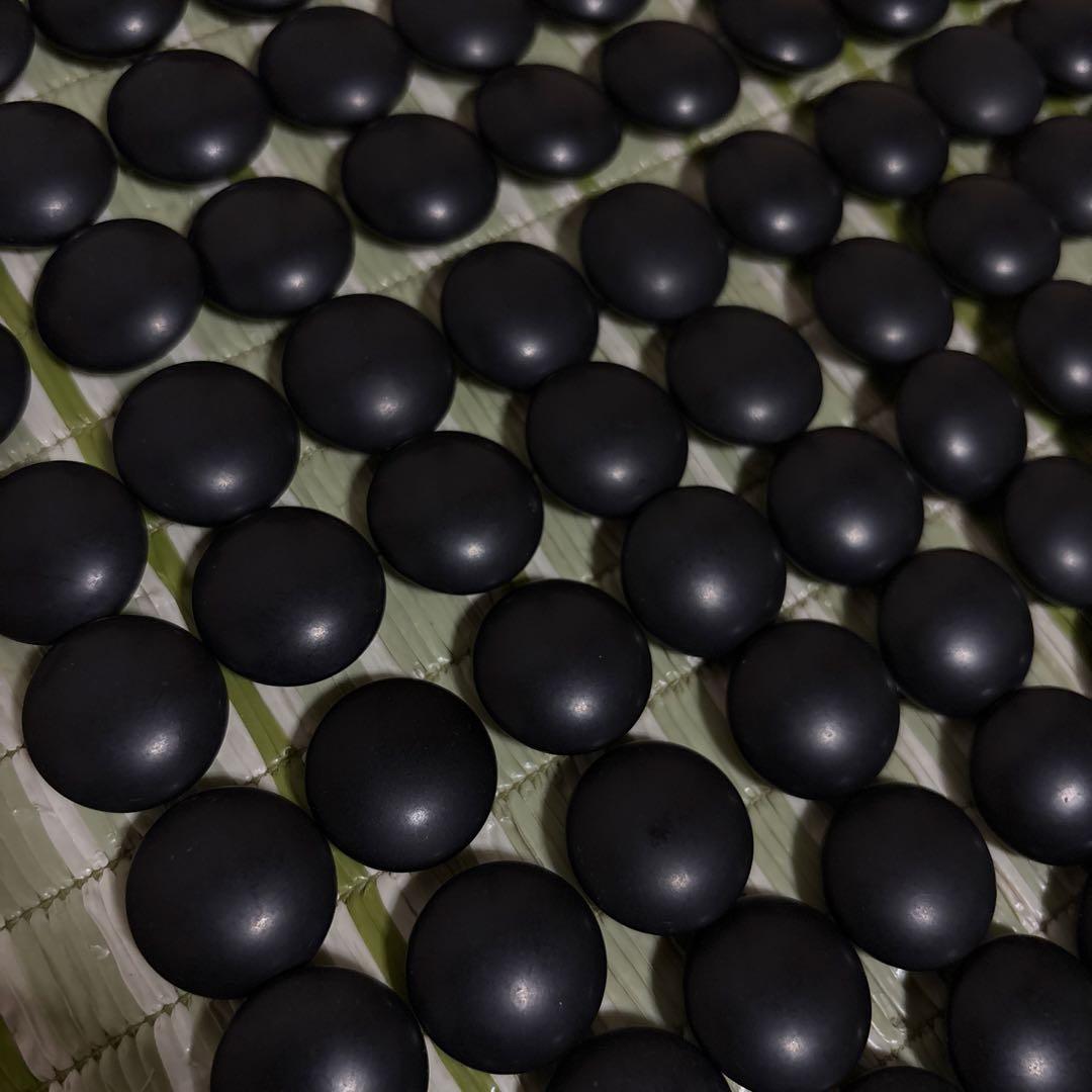 囲碁　碁石　駒　蛤　ハマグリ　那智黒　35号　工芸品