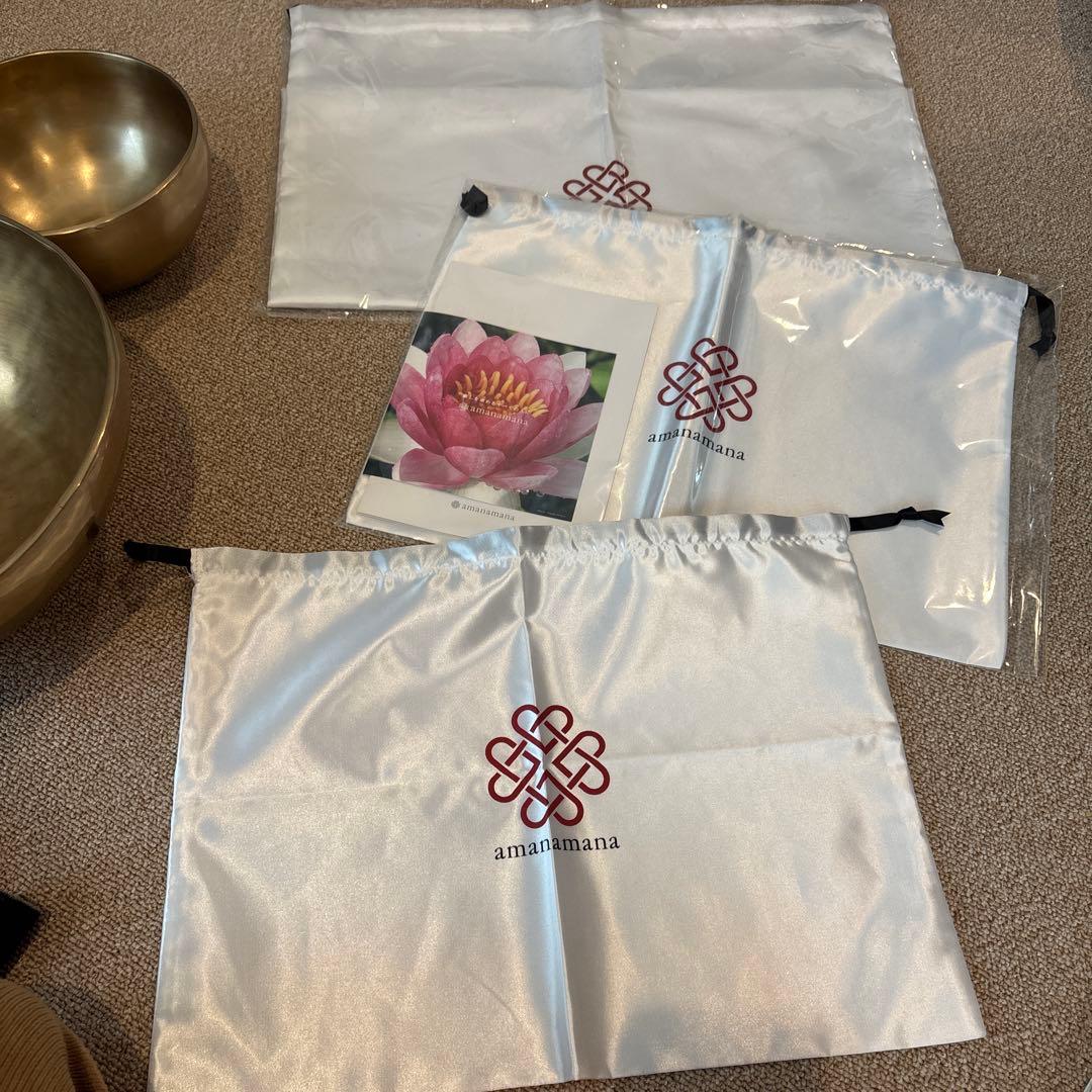 アマナマナ amanamana シンキングボウル 3点セット大中中バチ付き