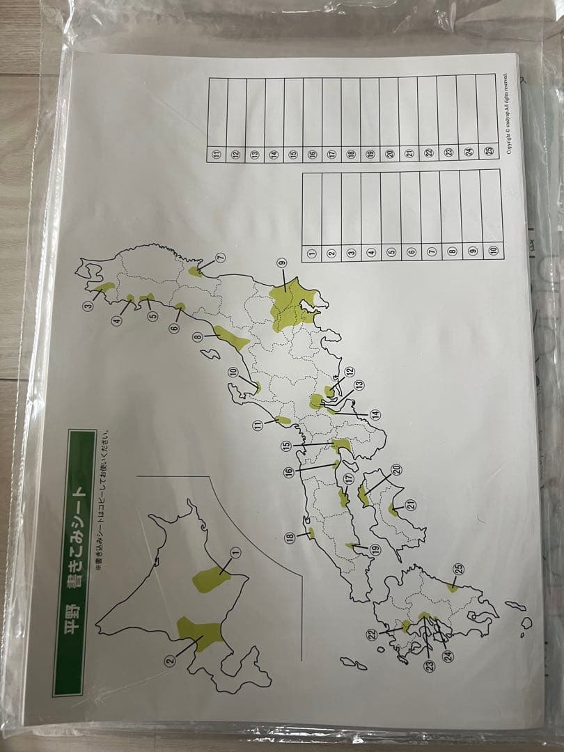 スタディアップ　白地図ピース　重ねて覚える191ピース