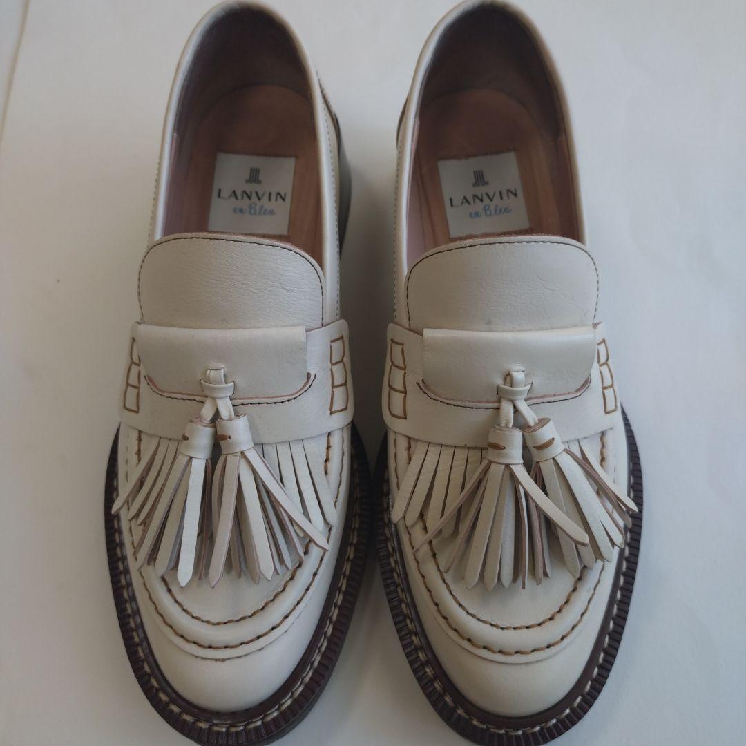 ランバン・オン・ブルー　タッセルフリンジローファー 22.5