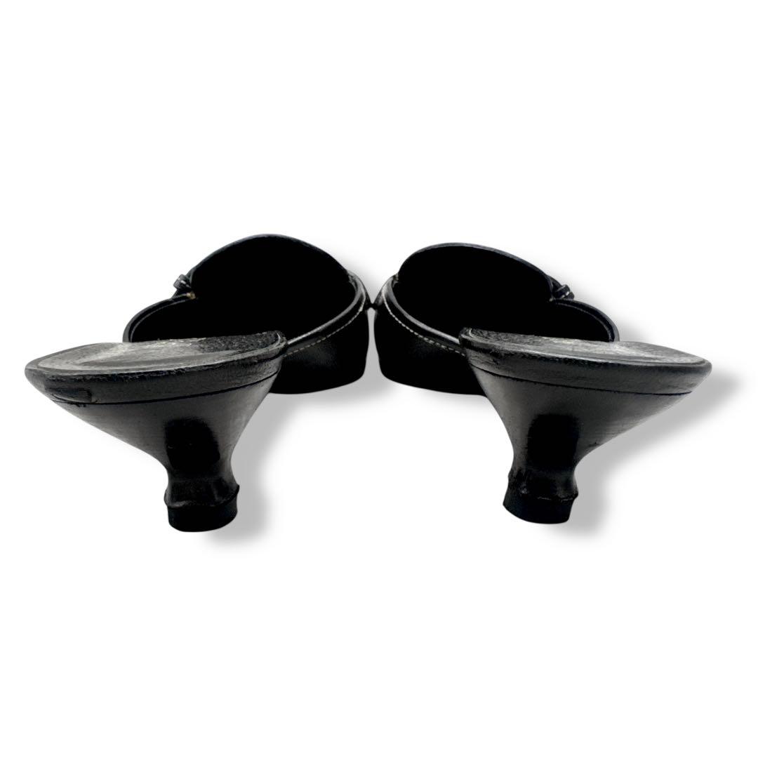 靴 Prada Leather Mule 37 Replaced Heels